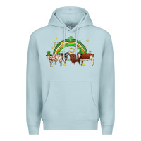 Blue Mist cow st patrick days Premium Hoodie - MaliasSmallBusiness