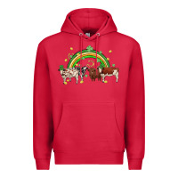 Cardinal cow st patrick days Premium Hoodie - MaliasSmallBusiness
