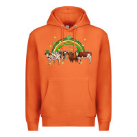 Carrot cow st patrick days Premium Hoodie - MaliasSmallBusiness