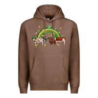Chestnut cow st patrick days Premium Hoodie - MaliasSmallBusiness