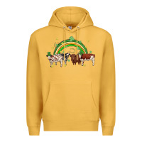 Mustard cow st patrick days Premium Hoodie - MaliasSmallBusiness