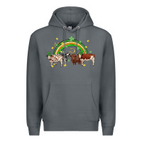 Rock cow st patrick days Premium Hoodie - MaliasSmallBusiness