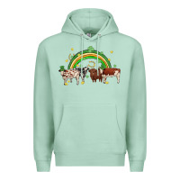 Seafoam cow st patrick days Premium Hoodie - MaliasSmallBusiness