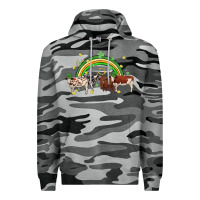 Slate Camo cow st patrick days Premium Hoodie - MaliasSmallBusiness