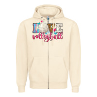 Sandshell love volleyball Zipper Hoodie - Zillion Design Studio