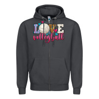 Smoke love volleyball Zipper Hoodie - Zillion Design Studio