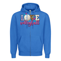 True Royal love volleyball Zipper Hoodie - Zillion Design Studio