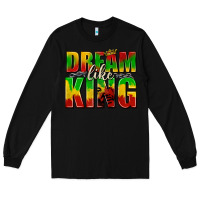 Black dream like king with crown Long Sleeve Tee - texasbilliewilder