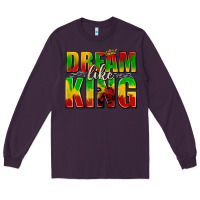 Plum dream like king with crown Long Sleeve Tee - texasbilliewilder