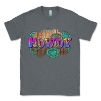 Charcoal Heather howdy Classic Tee - Zillion Design Studio