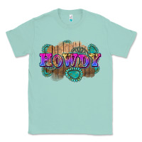 Seafoam howdy Classic Tee - Zillion Design Studio