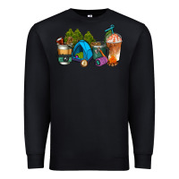 Black camp coffee cups ado Premium Sweatshirt - AdoDesignShop