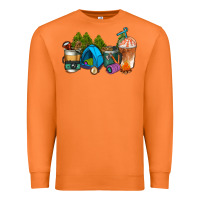 Carrot camp coffee cups ado Premium Sweatshirt - AdoDesignShop