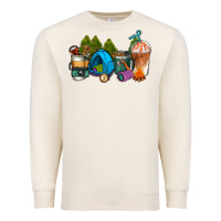 Sandshell camp coffee cups ado Premium Sweatshirt - AdoDesignShop