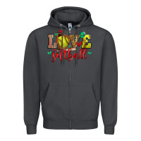Smoke love softball Zipper Hoodie - Zillion Design Studio