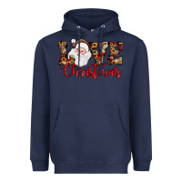Navy Love Christmas Santa Heavyweight Hoodie - JahusDesignShop