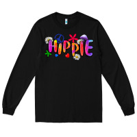 Black hippie Long Sleeve Tee - Zillion Design Studio