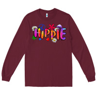 Burgundy hippie Long Sleeve Tee - Zillion Design Studio