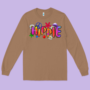 Hippie Long Sleeve Tee Designed By Zillion Design Studio
