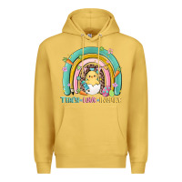 Antique Gold teach love inspire rainbow Premium Hoodie - MaliasSmallBusiness