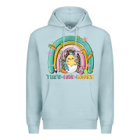 Blue Mist teach love inspire rainbow Premium Hoodie - MaliasSmallBusiness