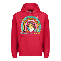 Cardinal teach love inspire rainbow Premium Hoodie - MaliasSmallBusiness