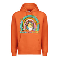 Carrot teach love inspire rainbow Premium Hoodie - MaliasSmallBusiness