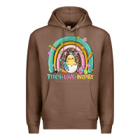 Chestnut teach love inspire rainbow Premium Hoodie - MaliasSmallBusiness