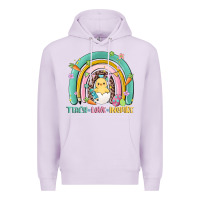 Lilac teach love inspire rainbow Premium Hoodie - MaliasSmallBusiness