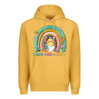 Mustard teach love inspire rainbow Premium Hoodie - MaliasSmallBusiness
