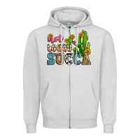 Dove Grey not today succa Zipper Hoodie - Zillion Design Studio