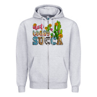 Heather Grey not today succa Zipper Hoodie - Zillion Design Studio