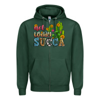 Sports Green not today succa Zipper Hoodie - Zillion Design Studio