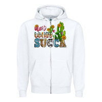 White not today succa Zipper Hoodie - Zillion Design Studio