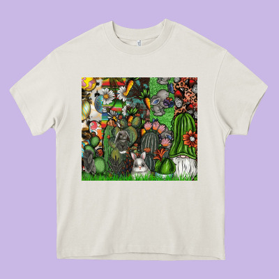 Easter Heavy Core Tee Designed By Cowhidedigitalart