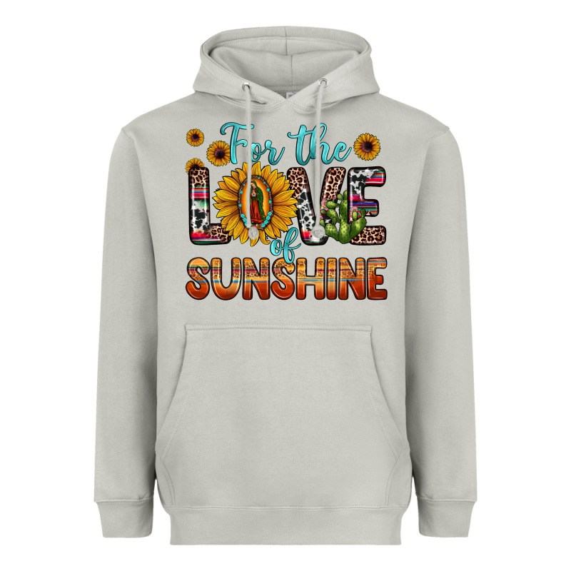 For The Love Of Sunshine Sunflower Our Lady Of Guadalupe Heavyweight Hoodie by JahusDesignShop | Teevron