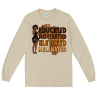 Mushroom educated motivated elevated melanated Long Sleeve Tee - texasbilliewilder