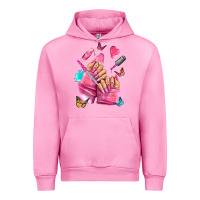 Fuchsia Pink pink nail art hand Urban Hoodie - NancyCooperArtShop