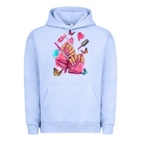 Pigment Grape Ice pink nail art hand Urban Hoodie - NancyCooperArtShop