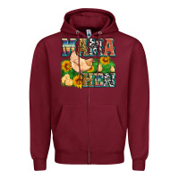 Burgundy mama hen Zipper Hoodie - Zillion Design Studio