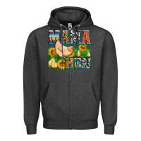 Charcoal Heather mama hen Zipper Hoodie - Zillion Design Studio