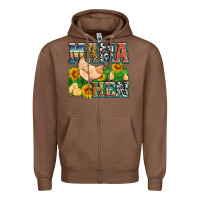 Chestnut mama hen Zipper Hoodie - Zillion Design Studio