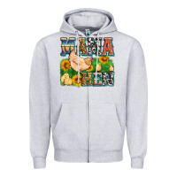 Heather Grey mama hen Zipper Hoodie - Zillion Design Studio