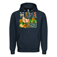 Navy mama hen Zipper Hoodie - Zillion Design Studio