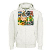 Oatmeal Heather mama hen Zipper Hoodie - Zillion Design Studio