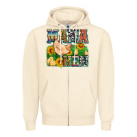 Sandshell mama hen Zipper Hoodie - Zillion Design Studio