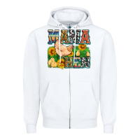 White mama hen Zipper Hoodie - Zillion Design Studio