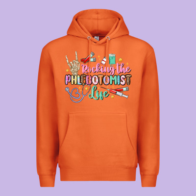 Rocking The Phlebotomist Life Premium Hoodie Designed By Maliassmallbusiness