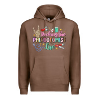 Chestnut rocking the phlebotomist life Premium Hoodie - MaliasSmallBusiness