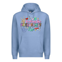 Colony Blue rocking the phlebotomist life Premium Hoodie - MaliasSmallBusiness